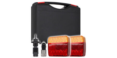 KIT RIMORCHIO MAGN LED SENZA FILI C/TARGA WIRELESS