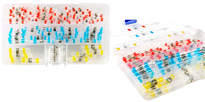 KIT GIUNZIONI CON STAGNO TERMOSTRINGENTI 100 PEZZI